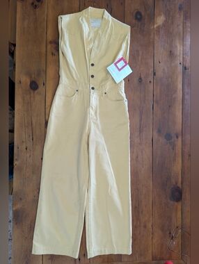 New With Tags Rare Kimes Ranch Hadley Butter Colored Jumpsuit Small